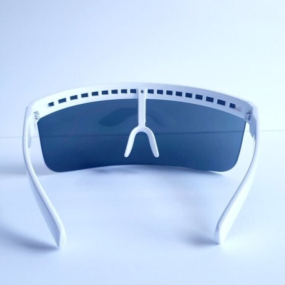 Oversized Fashion Sun Visor Unisex Sunglasses UV Lens - Picture 5 of 6